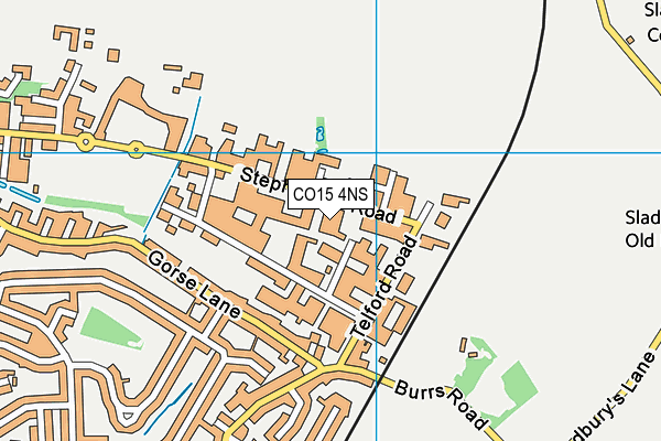 CO15 4NS map - OS VectorMap District (Ordnance Survey)
