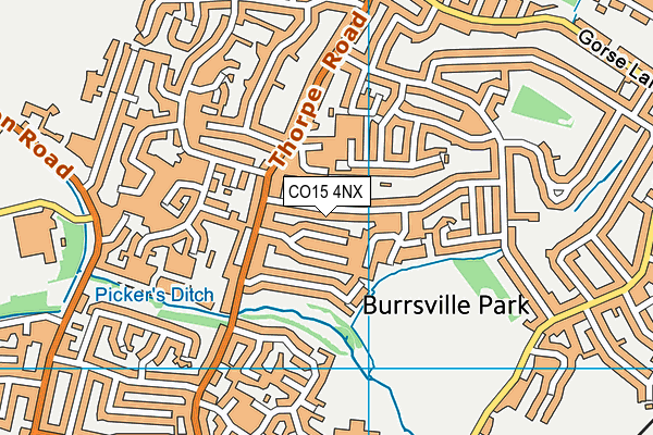 CO15 4NX map - OS VectorMap District (Ordnance Survey)