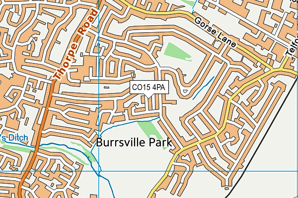 CO15 4PA map - OS VectorMap District (Ordnance Survey)