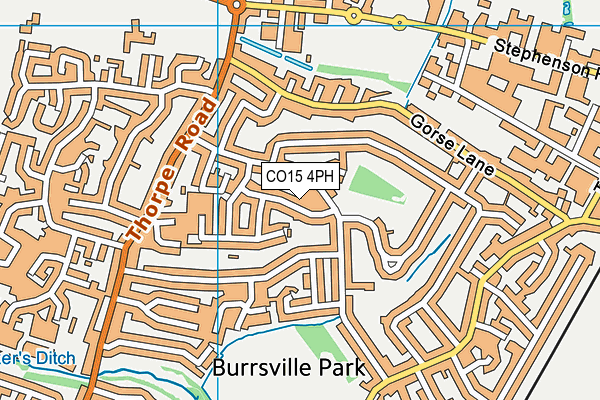 CO15 4PH map - OS VectorMap District (Ordnance Survey)