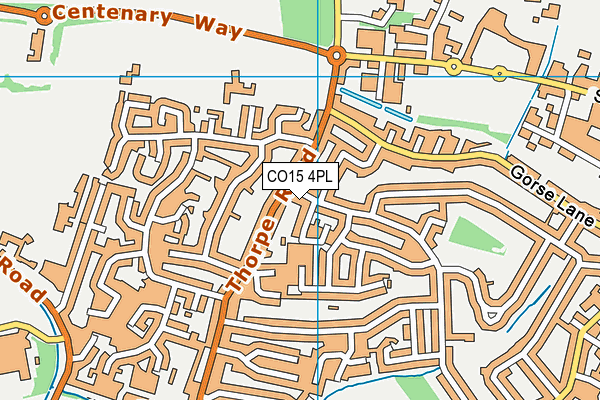 CO15 4PL map - OS VectorMap District (Ordnance Survey)