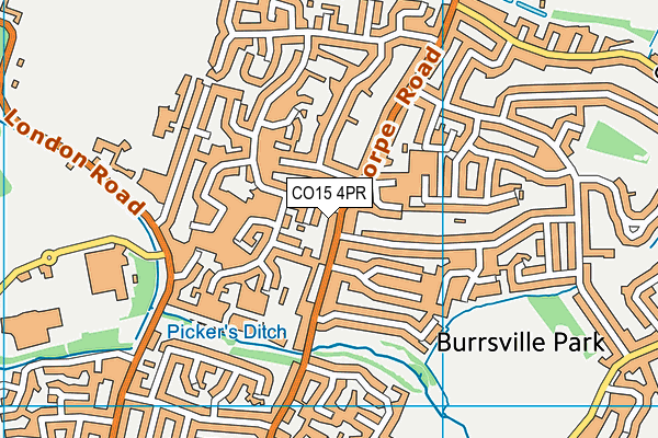 CO15 4PR map - OS VectorMap District (Ordnance Survey)