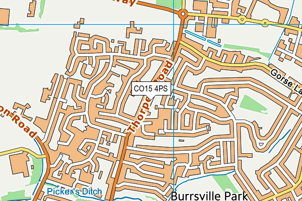 CO15 4PS map - OS VectorMap District (Ordnance Survey)