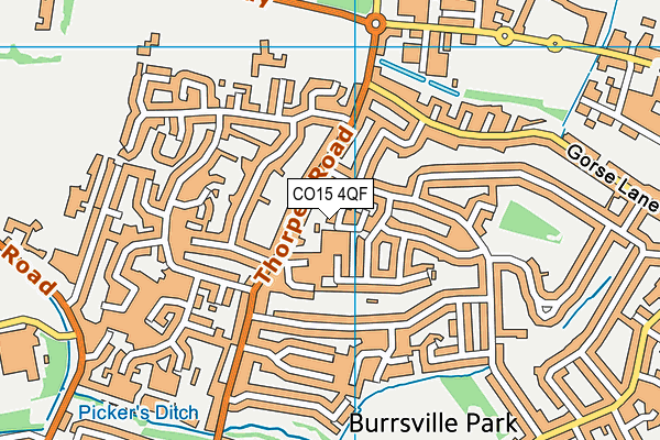 CO15 4QF map - OS VectorMap District (Ordnance Survey)