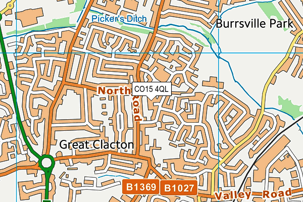 CO15 4QL map - OS VectorMap District (Ordnance Survey)