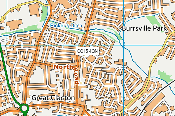 CO15 4QN map - OS VectorMap District (Ordnance Survey)