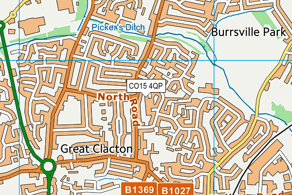 CO15 4QP map - OS VectorMap District (Ordnance Survey)