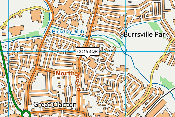 CO15 4QR map - OS VectorMap District (Ordnance Survey)