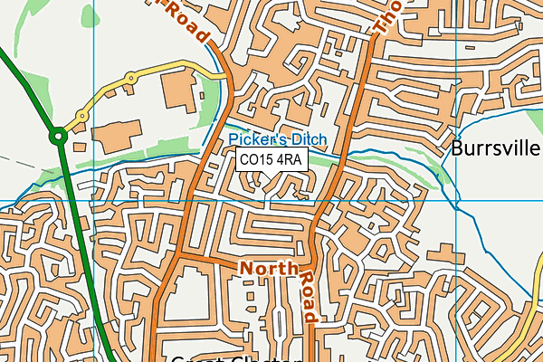 CO15 4RA map - OS VectorMap District (Ordnance Survey)