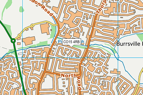 CO15 4RB map - OS VectorMap District (Ordnance Survey)