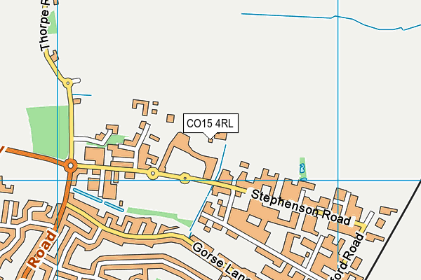 CO15 4RL map - OS VectorMap District (Ordnance Survey)