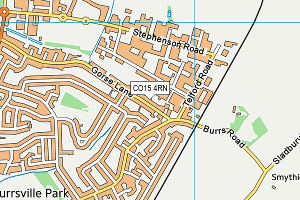 CO15 4RN map - OS VectorMap District (Ordnance Survey)