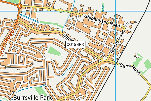 CO15 4RR map - OS VectorMap District (Ordnance Survey)