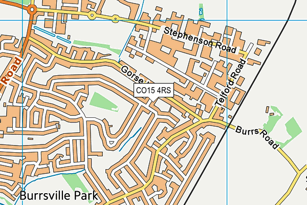 CO15 4RS map - OS VectorMap District (Ordnance Survey)