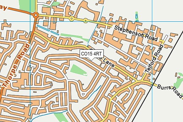 CO15 4RT map - OS VectorMap District (Ordnance Survey)