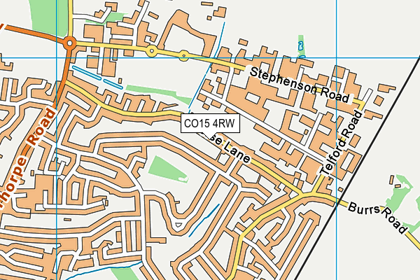 CO15 4RW map - OS VectorMap District (Ordnance Survey)