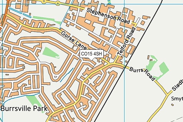 CO15 4SH map - OS VectorMap District (Ordnance Survey)