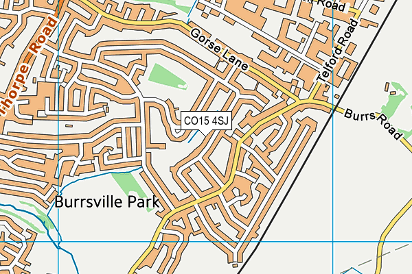 CO15 4SJ map - OS VectorMap District (Ordnance Survey)