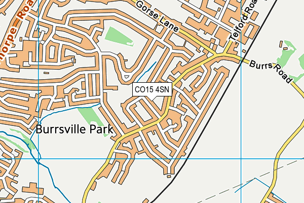 CO15 4SN map - OS VectorMap District (Ordnance Survey)