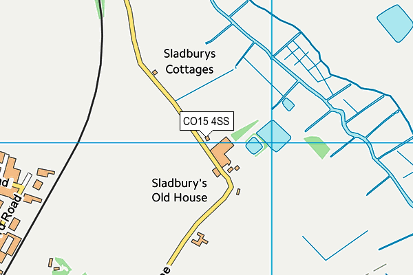 CO15 4SS map - OS VectorMap District (Ordnance Survey)