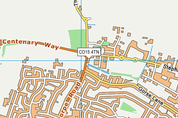 CO15 4TN map - OS VectorMap District (Ordnance Survey)