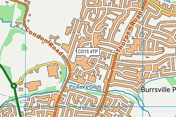 CO15 4TP map - OS VectorMap District (Ordnance Survey)