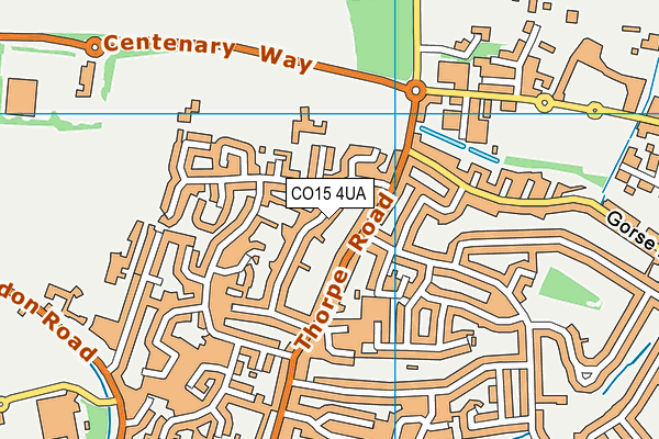 CO15 4UA map - OS VectorMap District (Ordnance Survey)