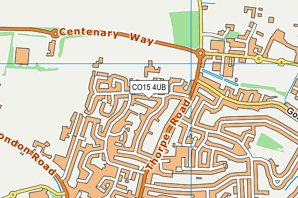 CO15 4UB map - OS VectorMap District (Ordnance Survey)