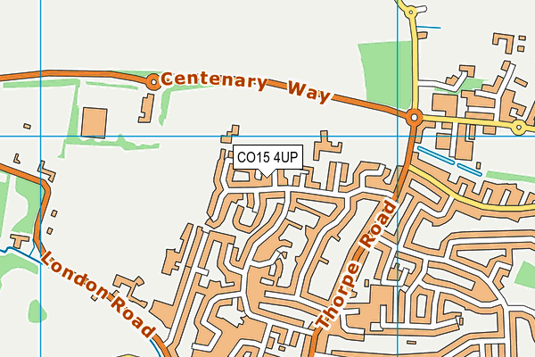 CO15 4UP map - OS VectorMap District (Ordnance Survey)