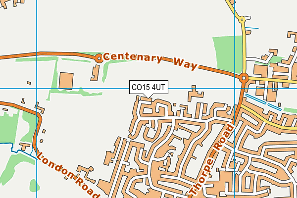 CO15 4UT map - OS VectorMap District (Ordnance Survey)