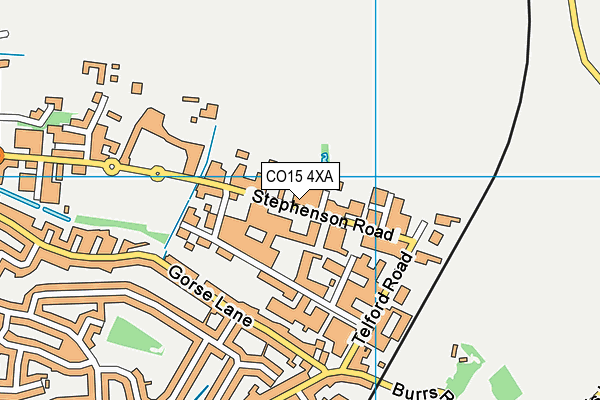 CO15 4XA map - OS VectorMap District (Ordnance Survey)