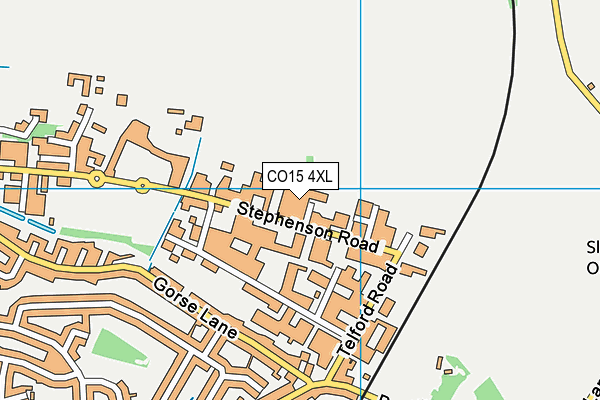 CO15 4XL map - OS VectorMap District (Ordnance Survey)