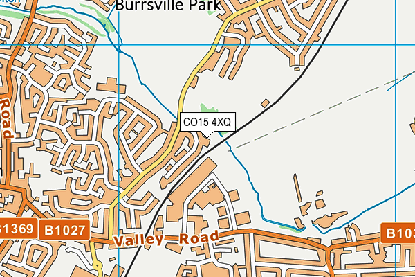 CO15 4XQ map - OS VectorMap District (Ordnance Survey)