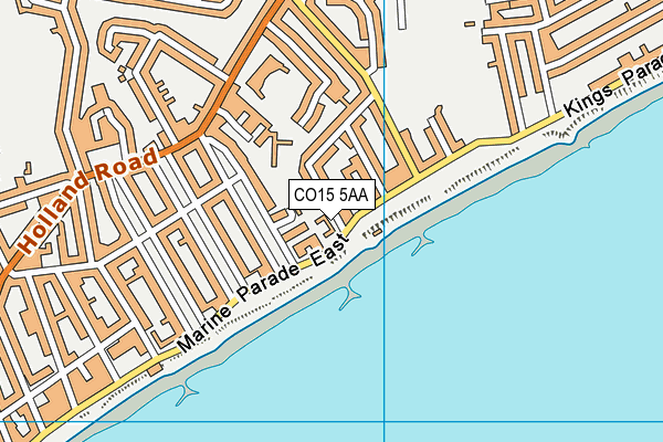 CO15 5AA map - OS VectorMap District (Ordnance Survey)