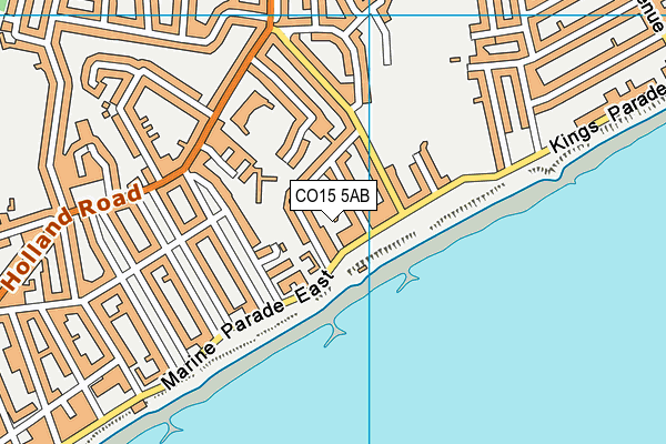CO15 5AB map - OS VectorMap District (Ordnance Survey)