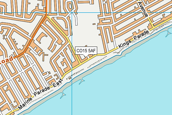 CO15 5AF map - OS VectorMap District (Ordnance Survey)
