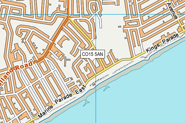 CO15 5AN map - OS VectorMap District (Ordnance Survey)