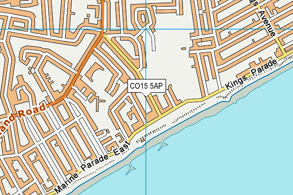 CO15 5AP map - OS VectorMap District (Ordnance Survey)