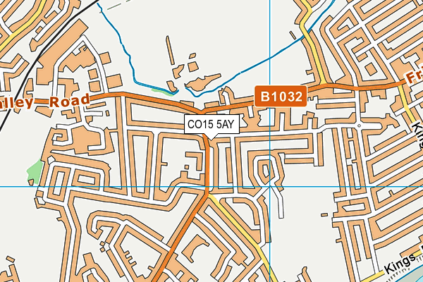 CO15 5AY map - OS VectorMap District (Ordnance Survey)
