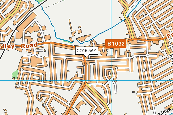 CO15 5AZ map - OS VectorMap District (Ordnance Survey)