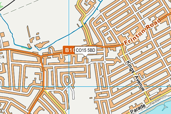 CO15 5BD map - OS VectorMap District (Ordnance Survey)