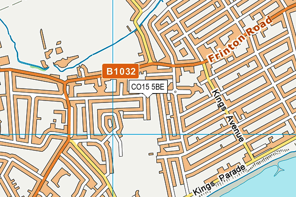 CO15 5BE map - OS VectorMap District (Ordnance Survey)
