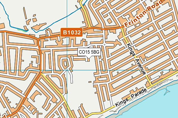 CO15 5BG map - OS VectorMap District (Ordnance Survey)