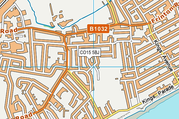 CO15 5BJ map - OS VectorMap District (Ordnance Survey)