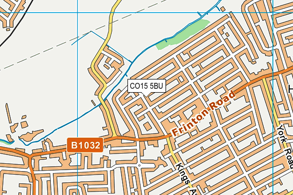 CO15 5BU map - OS VectorMap District (Ordnance Survey)