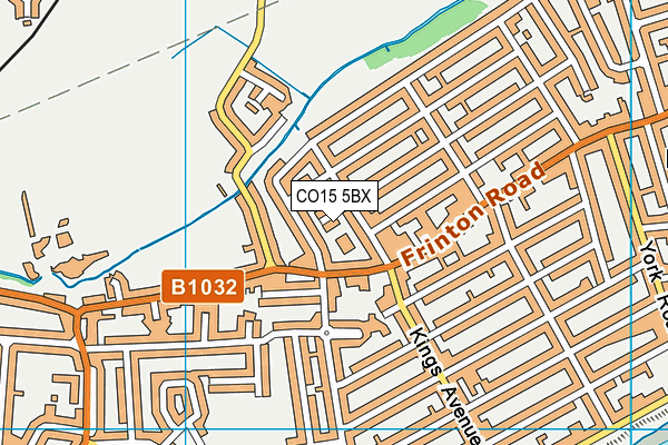 CO15 5BX map - OS VectorMap District (Ordnance Survey)