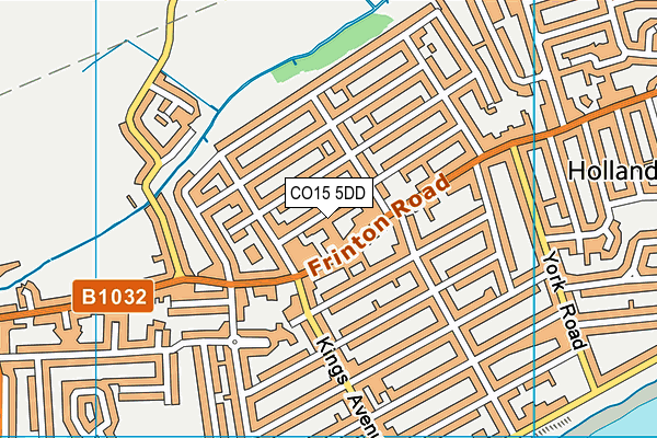 CO15 5DD map - OS VectorMap District (Ordnance Survey)