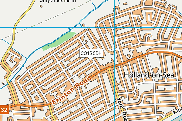 CO15 5DH map - OS VectorMap District (Ordnance Survey)