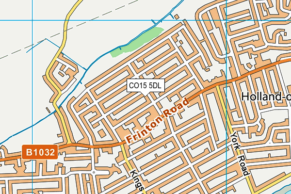 CO15 5DL map - OS VectorMap District (Ordnance Survey)
