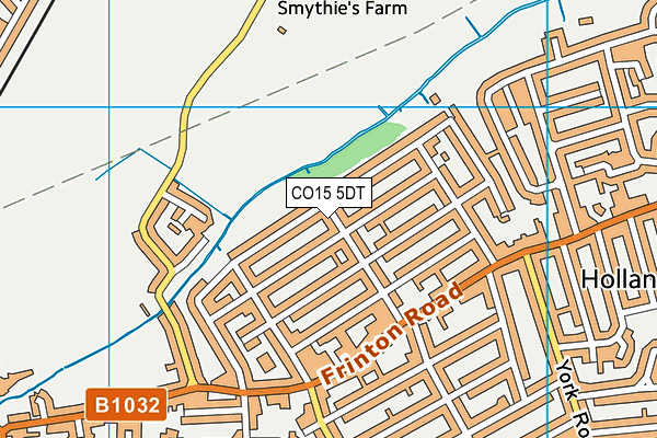 CO15 5DT map - OS VectorMap District (Ordnance Survey)